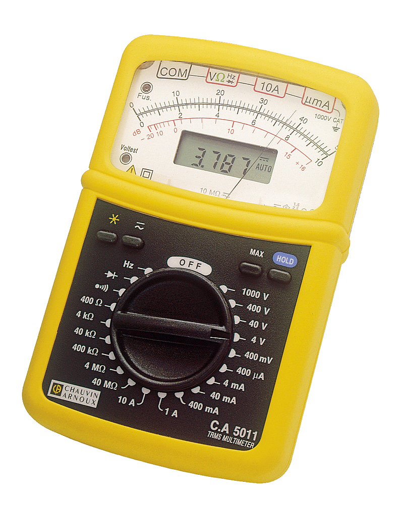 CA 5011 - MULTIMETRE ANALOGIQUE ET NUMERIQUE TRMS maroc