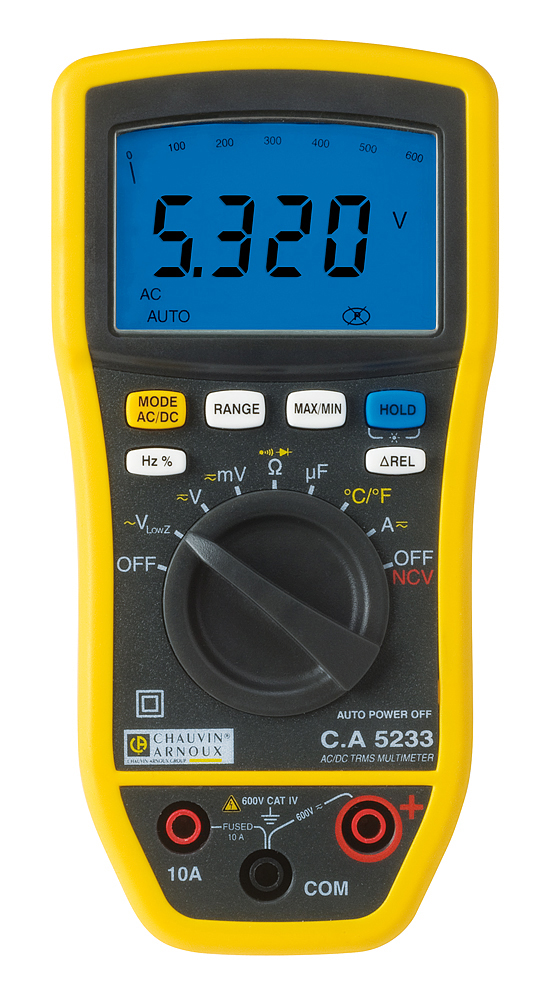 CA 5233 - MULTIMETRE NUMERIQUE TRMS maroc