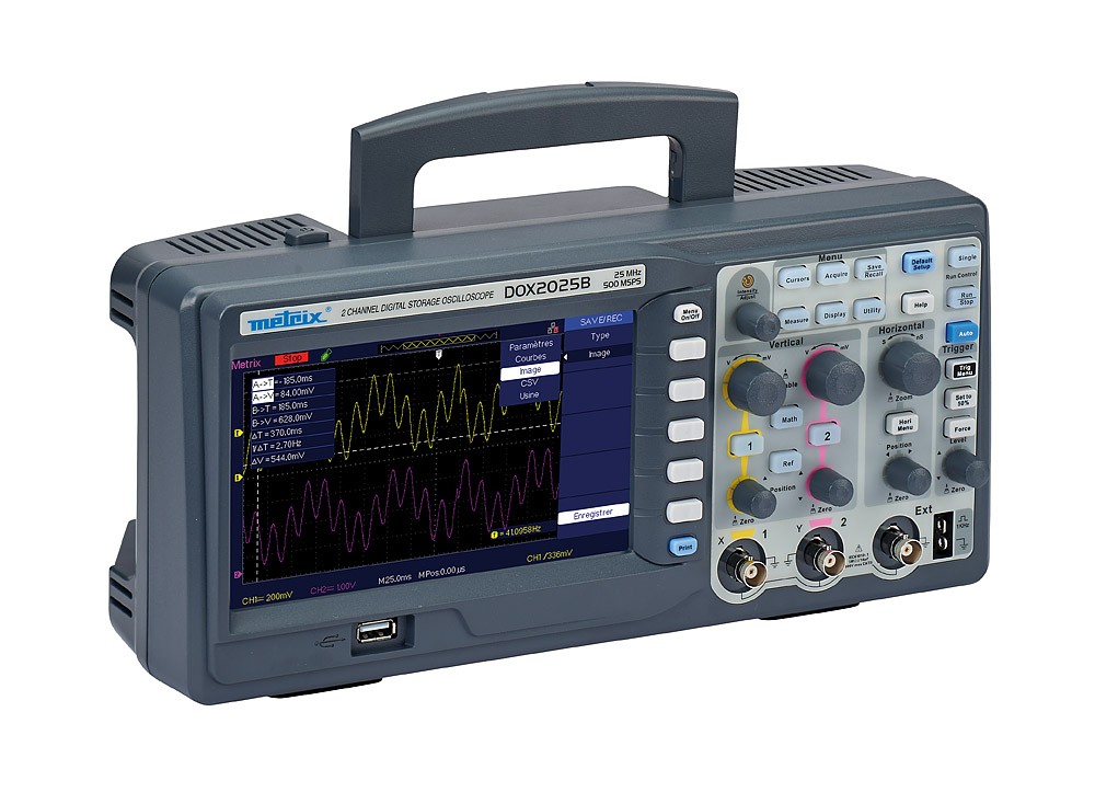 DOX 2025B - OSCILLOSCOPE NUMERIQUE 2x25 MHZ maroc