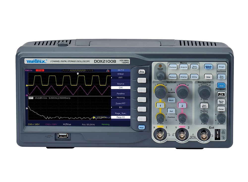 DOX 2100 - OSCILLOSCOPE NUMERIQUE 2x100 MHZ maroc