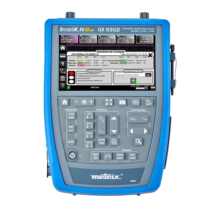 OX 9302 BUS - OSCILLOSCOPE NUMERIQUE PORTABLE 2 x 300 MHZ ISOLEES maroc